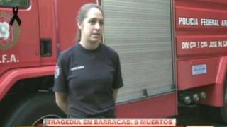 Argentina: el trágico final de la primera bombero de la Federal