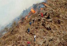 Incendio forestal en Ollantaytambo no afecta ingreso de turistas al Camino Inca 