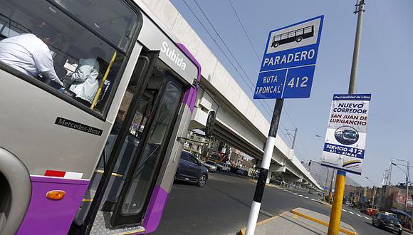 El nuevo servicio del Corredor Morado es para los usuarios que buscan desplazarse entre San Juan de Lurigancho y el Cercado de Lima. (Foto: GEC)