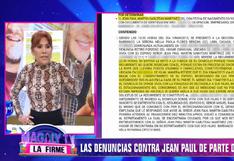 Magaly Medina expone denuncias contra Jean Paul Gabuteau por parte de sus exparejas