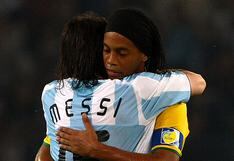 Ronaldinho descartó que Messi sufra "crisis" porque "es el mejor"