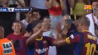 Barcelona vs. Real Madrid: así fue el gol de Ronaldinho en el clásico de Leyendas | VIDEO