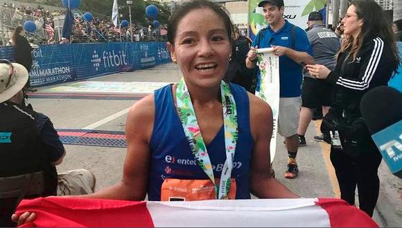 Inés Melchor ganó la medalla de bronce en la Media Maratón de Guadalajara. (Foto: Twitter)