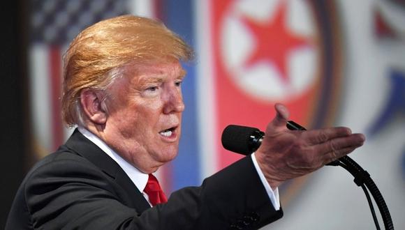 Donald Trump anunció el cese de maniobras militares conjuntas, pese a que el comando de las fuerzas estadounidenses en Corea del Sur dijo no haber sido informado al respecto.  (Foto: AFP/Anthony Wallace)