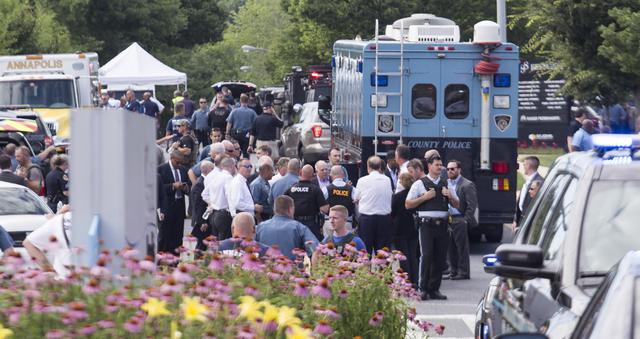 La policía confirmó hoy que ha habido un número indeterminado de muertos en un tiroteo registrado en la redacción del periódico Capital Gazette, en Annapolis (Maryland, Estados Unidos). (AFP).