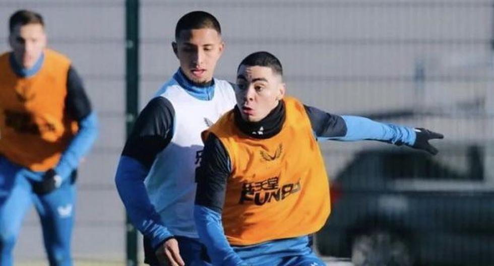 Rodrigo Vilca trained in the Newcastle United first team