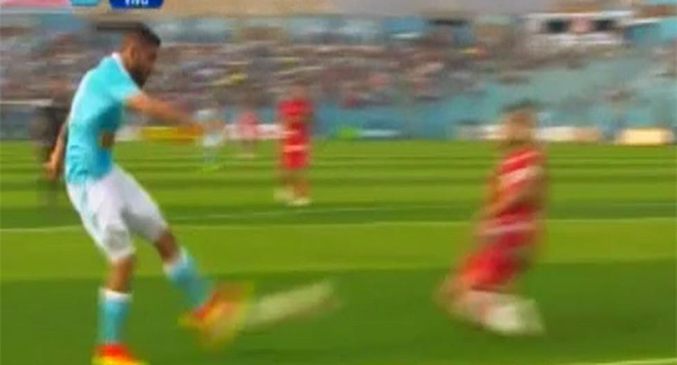 A los 31 minutos, Sporting Cristal se adelanta 1-0 ante Juan Aurich gracias al gran gol marcado por Josepmir Ballón, que hizo una jugada individual destacable. (Foto: Captura - Gol Perú)