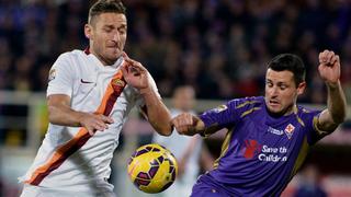 Roma igualó con Fiorentina y se aleja de Juventus en la Serie A