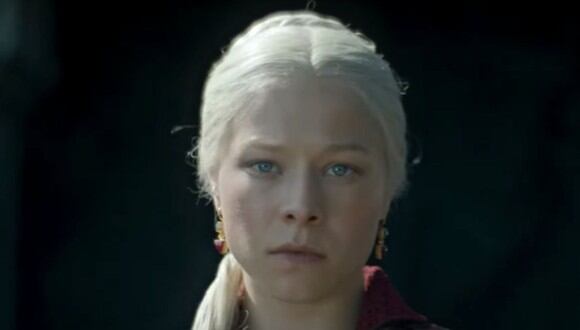 Emma D'Arcy como la versión adulta de Rhaenyra Targaryen en "House of the Dragon" (Foto: HBO)