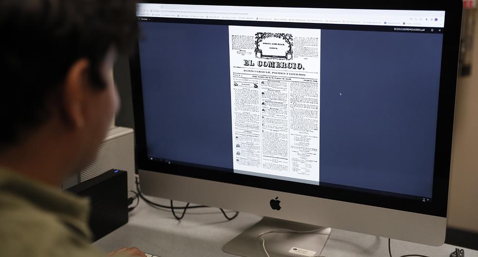 Muy pronto las páginas digitalizadas del diario decano podrán ser consultadas por estudiantes. Foto: Hugo Pérez/ GEC
