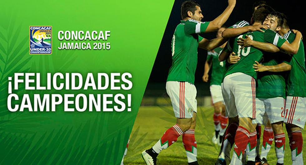 La Selección Mexicana Sub 20 fue la campeona de la CONCACAF. (Foto: Selección México)