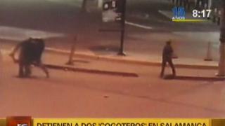 Ate: caen cogoteros que fueron grabados asaltando en Salamanca