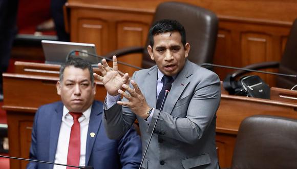 Elvis Vergara, congresista de Acción Popular señalado como uno de "Los Niños", anunció que promoverá una moción de censura contra el ministro del Interior, Vicente Romero. (Foto: Congreso)