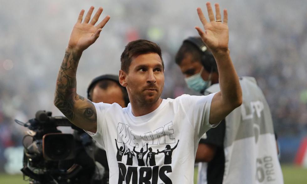 Las postales de la presentación de Lionel Messi en el Parque de los Príncipes | Foto: REUTERS