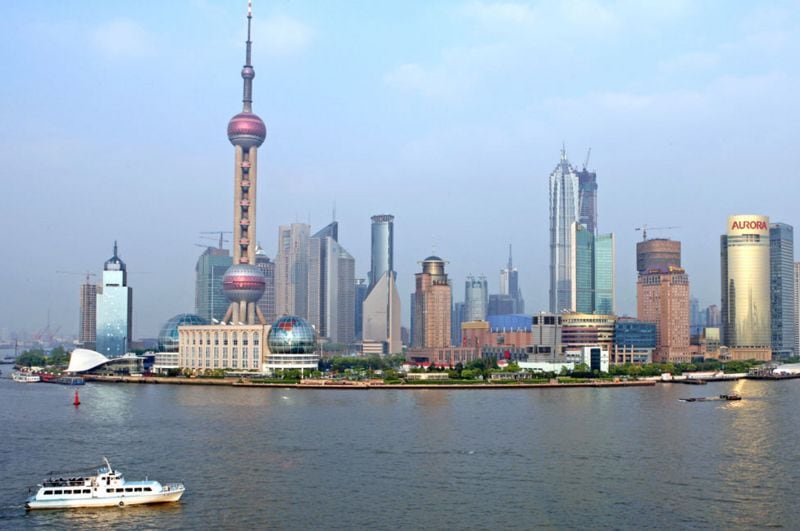 The Shanghai Tower dominates the panorama of the city.  GETTY IMAGES