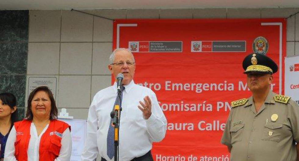 Pedro Pablo Kuczynski participó en la inauguración del Centro de Emergencia Mujer (CEM) número 41. (Foto: Andina)