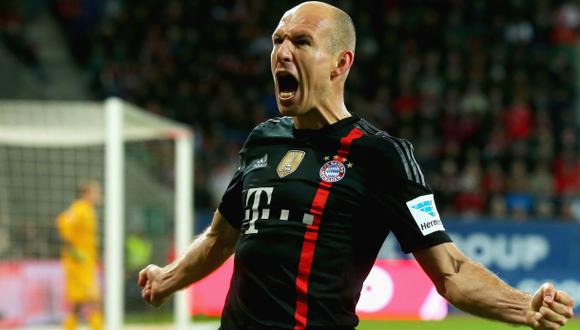 Robben, mejor jugador de la Bundesliga a mitad de temporada