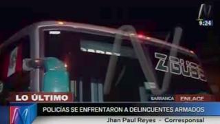 Huaura: policía frustra a balazos asalto en bus interprovincial