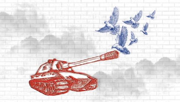 La guerra y la paz. ¿Cuáles son las nuevas guerras en las que se involucra la humanidad? (Ilustración: Rolando Pinillos)