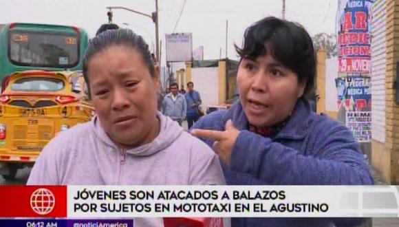 Los atacantes serían conocidos delincuentes en el cerro El Agustino. (Foto: Captura/América Noticias)