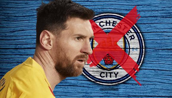 El destino de Lionel Messi cada vez está más lejos del Manchester City. (Foto: Mediotiempo.com)