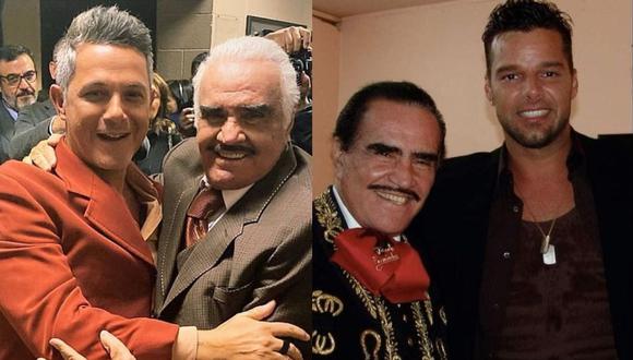 Personalidades de la industria musical se despiden de Vicente Fernández. (Foto: Composición Instagram).