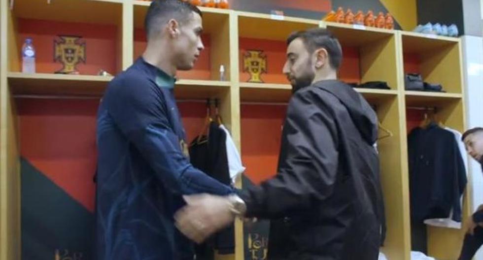 Bruno Fernandes explained what happened on stage with Cristiano Ronaldo that sparked controversy