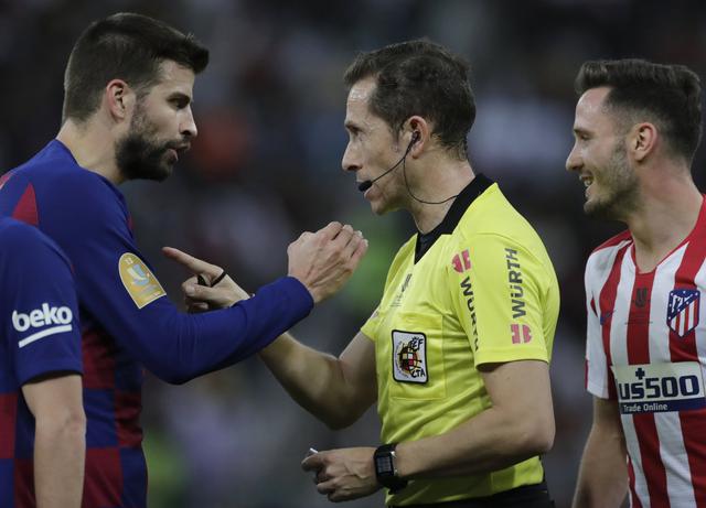 Barcelona vs. Atlético de Madrid: las postales que dejó la semifinal de la Supercopa de España jugada en Arabia Saudita. (AP Photo/Amr Nabil)