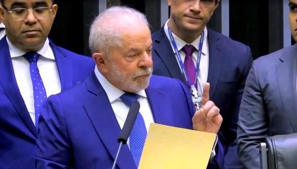Lula da Silva celebra la “victoria de la democracia” en su primer discurso como presidente de Brasil. (Captura de video).