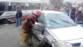 Accidente causado por cúster dejó siete heridos en SJL