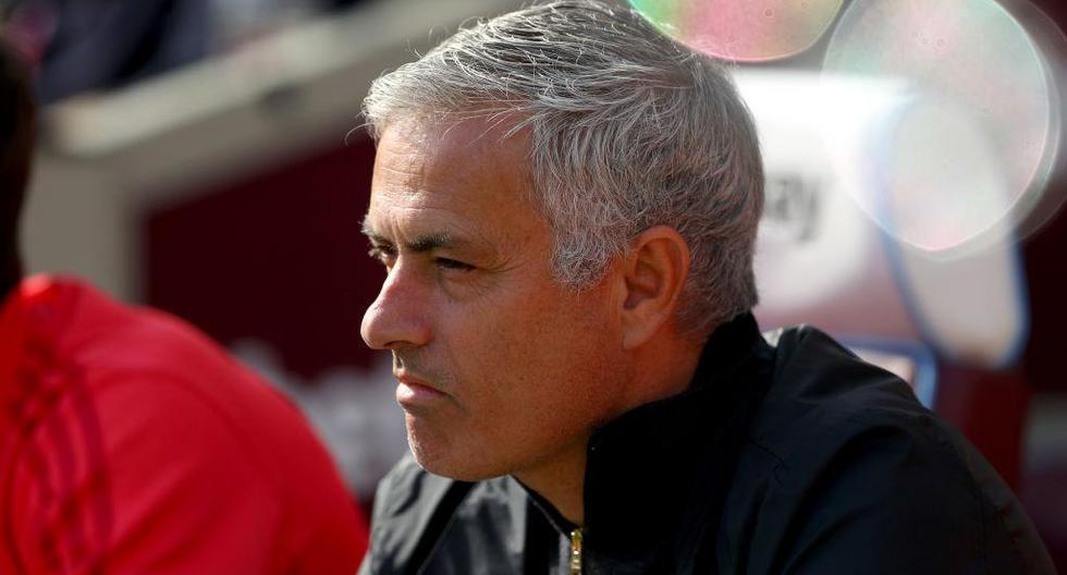 José Mourinho criticó la decisión arbitral de conceder el primer gol del West Ham. | Foto: Getty