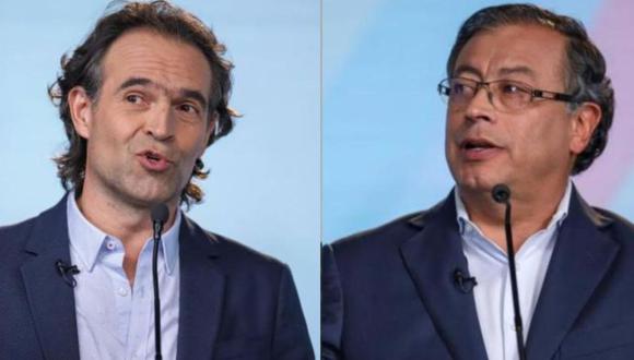 Federico Gutiérrez (der) y Gustavo Petro son favoritos para ganar las elecciones presidenciales en Colombia. (FOTO: César Melgarejo, EL TIEMPO).