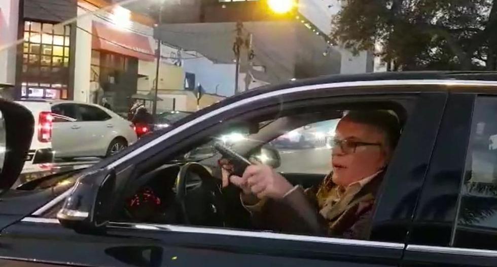 Manuel Liendo Rázuri amenazó con su arma de fuego a un conductor durante una discusión en la avenida Javier Prado. (Foto: Facebook)