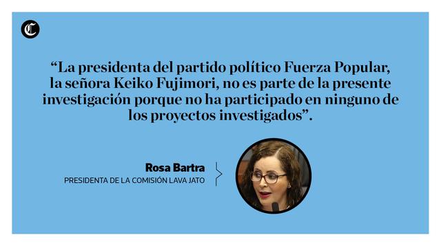 Rosa Bartra sustenta el informe final de la Comisión Lava Jato. (El Comercio)