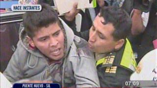 Agrede a funcionario de Lima y escapa frente a la PNP [VIDEO]