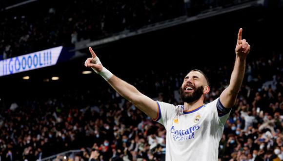 Benzema marcó los tres goles del Real Madrid para avanzar a cuartos. (Foto: Reuters)