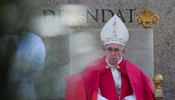 El papa Francisco dio inicio a las celebraciones de Semana Santa. (Foto: AFP)
