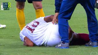 Fernando Pacheco dejó partido de Fluminense al minuto de juego tras lesión