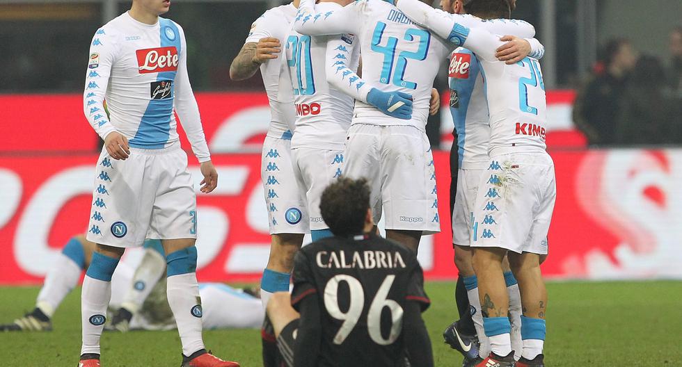 Milan vs Napoli se enfrentaron en el estadio San Siro por la jornada 21 de la Serie A. (Foto: EFE)