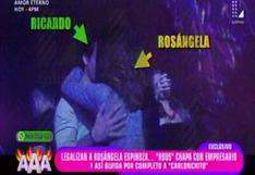 Rosángela Espinoza besa a misterioso galán en discoteca 