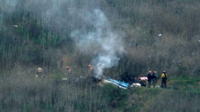 El accidente ocurrió en la localidad de Calabasas. Foto: REUTERS, vía BBC Mundo