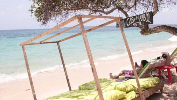 Playa de Barú en Cartagena de Indias, donde fue asesinado el fiscal paraguayo Marcelo Pecci. (FOTO: John Montaño/ EL TIEMPO).