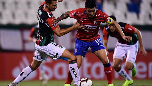 Independiente Medellín obtuvo un empate 1-1 en casa de Palestino por la segunda fase de la Copa Libertadores 2019. | Foto: AFP