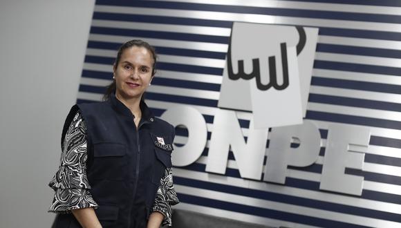 Entrevista a Margarita Díaz, gerenta de fiscalización de fondos de partidos de Onpe. (Foto: César Campos)