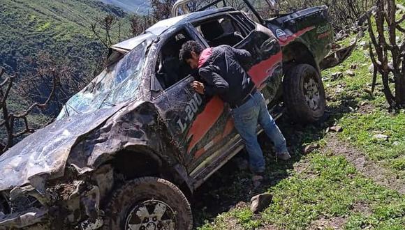 El caso del fallecido se reportó en el tramo vial Llipa-San Cristóbal de Raján. (Foto: COER Áncash)