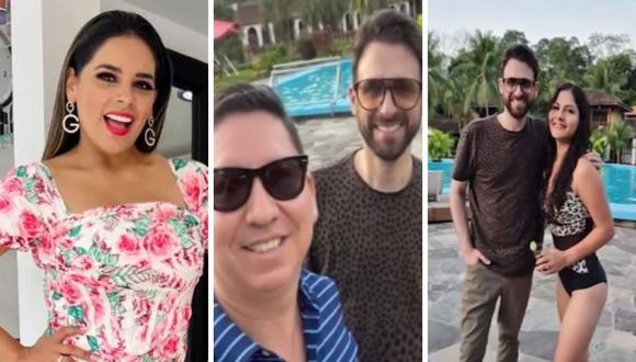 Paul Pineda dijo haber terminado su romance con Lichi Sánchez, pero fueron captados juntos por las cámaras de Magaly Medina. (Foto: Composición Instagram/Willax TV)