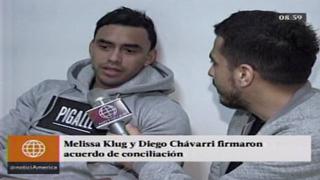 ¿Qué dijo Diego Chávarri tras firmar acuerdo con Melissa Klug?