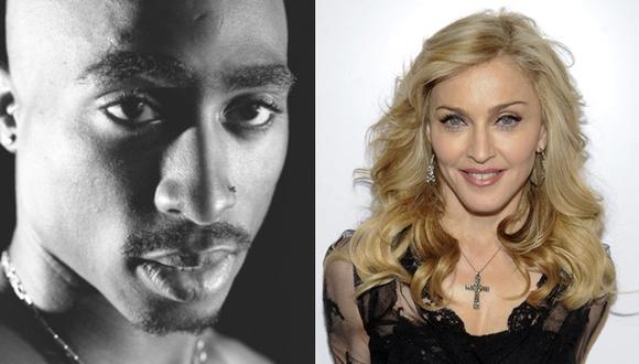 Tupac Shakur y Madonna. La relación no prosperó. (Fotos: Agencias)