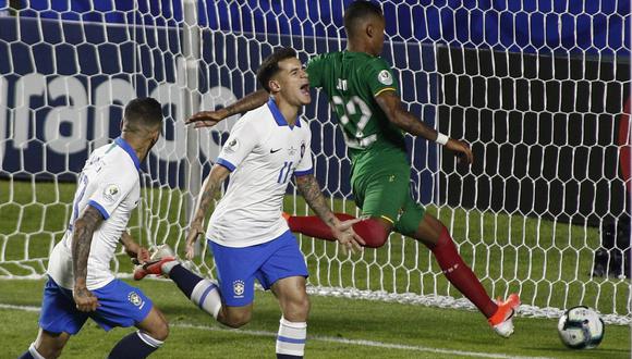 Brasil fue de menos a más, ajustando engranajes y puntería, y goleó en casa por 3-0 a una Bolivia que se defendió con todo lo que pudo en la inauguración de la Copa América en el Morumbí de Sao Paulo. (Foto: AFP)