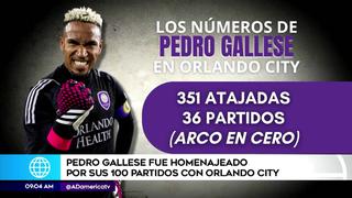 Pedro Gallese fue homenajeado tras cumplir 100 partidos en el Orlando City